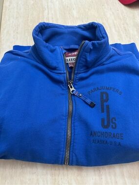 Parajumpers Blue Full-Zip Puffer Jacket